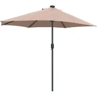 vidaXL Parasol de jardin Taupe 294 x 150 x 224 cm