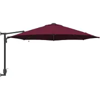 vidaXL Parasol de jardin rouge bordeaux 248 x 248 x 148 cm