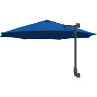 vidaXL Parasol de jardin bleu azur 248 x 248 x 148 cm