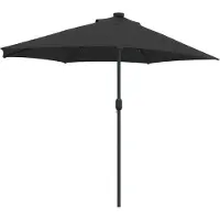vidaXL , parasol de jardin, 294 x 150 x 224 cm, polyester et acier
