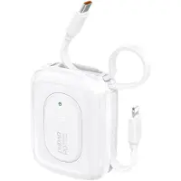 Dudao Powerbank 10000 mAh avec 22,5 W, câble USB-C/Lightning intégré, affichage LED