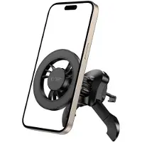 Tech-Protect N56 Magnetic MagSafe Car Air Vent Mount Holder - Black, Support pour smartphone, Noir
