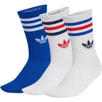 Adidas Chaussettes 3-Stripes Crew Socks 3 Pairs hommes - Blanc - S