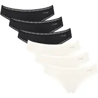 Sloggi Slip noir / blanc
