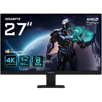 Gigabyte GS27U 27" Moniteur de jeu UHD - 3840 x 2160, 160Hz, 1ms, 350 cd/m², Display HDR400, HDMI 2.1, DisplayPort 1.4