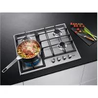 AEG 949 640 849 Table de cuisson encastrable 60 cm Gaz 4 feux Argent