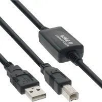 InLine 34511I Câble USB 2.0, actif avec amplification du signal "Repeater", A à B, 10m