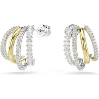 Swarovski Boucles d'oreilles 'Hyperbola' or / argent / transparent