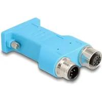 DeLOCK D-Sub 9 femelle vers M12 Mâle et Femelle 5 broches A-codés CA