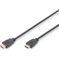 Digitus HDMI High Speed - Câble HDMI avec Ethernet - HDMI mâle pour HDMI mâle - 2 m - double blindage - noir