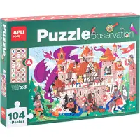 APLI Kids APLI - Castle Observe Puzzle 104-teilig 5x5cm (654x415mm)