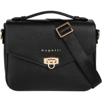 Bugatti sac à épaule sac à épaule bandoulière Ella Classic Bag Black Saffiano noir