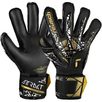 Reusch Gants de sport 'Attrakt Gold X Evolution Cut Finger Support' or / noir