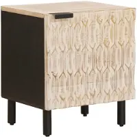 vidaXL Cabinet de chevet 2 pcs Blanc 40 x 33,5 x 46 cm