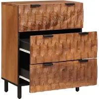 vidaXL Sideboard surface brun acacia 60 x 33 x 75 cm