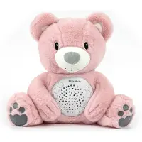 Milly Mally Plü sch-Teddybä r avec Beamer Bear rosa
