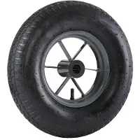 Haemmerlin Roue Brouette D400 Roue Gonflée Complète Pour Brouette -