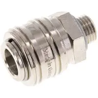 Tameson Laiton nickelé DN 7.2 (Euro) Coupleur d'air femelle G 1/4 pouce mâle FKM