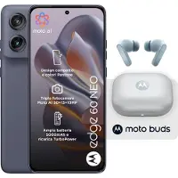 Motorola edge 60 neo + Moto Buds PG38C05749, 16.1 cm (6.36"), 8 Go, 256 Go, 50 MP, Android 15, Gris