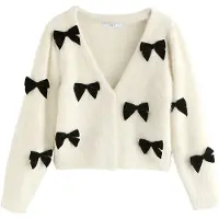 Next Cardigan écru / noir