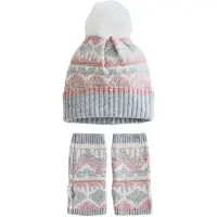 Next Bonnet gris / rose clair / blanc naturel