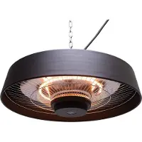 Westmann Infrarot Heizstrahler Radiateur de plafond Fusion Noir 49x49x22 cm