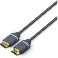 Philips HMDI Cable SWV5650G - 5 M - HDMI vers HDMI - 4K et UHD 2160p - Gris