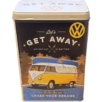 Nostalgic Art Nostalgic-Art - Boîte à provisions Boîte à café en métal - VW Bulli Get Away