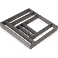 Emuca Alumount Drawer Organizer 600x500 Mm Argenté