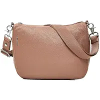 Mandarina Duck Mellow Leather Hobo Crossbody Marron Homme