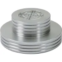 Dynavox Stabilisateur de platine vinyle PST300 argenté avec niveau à bulle, Platine : accessoires, Argent