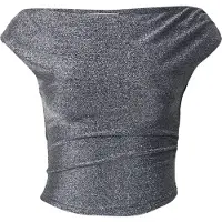 About You T-shirt 'Nova' noir / argent