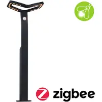 Paulmann LED Borne d'éclairage Alara Détecteur de mouvement àcrépusculaire (IR) insect-friendly