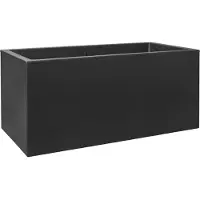 Elho Pot de Plante Rectangulaire Noir Elho - 59 x 30 x 29 cm