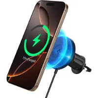 Spigen Chargeur sans Fil Magnétique - - OneTap Pro 4 - Qi2 - 15W - Compatible iPhone 16-12