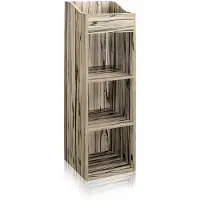 Zomo VS-Box 100/4 Zebrano meuble de rangement pour vinyles