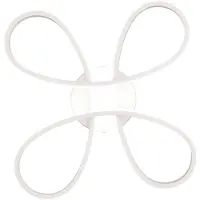 TRIO Plafonnier LED FLY 22 W, 4000 K, 2600 lm, métal blanc, dimensions : 7 x 40 x 40 cm, IP20,