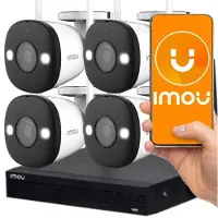 IMOU Wi-fi Kit/nvr1104hsw-s2/4-f22fe Security Camera Clair