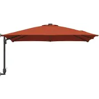 vidaXL Parasol de jardin terre cuite 248,5 x 247,5 x 160 cm