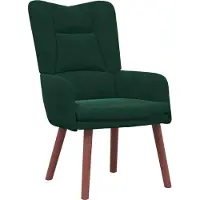 vidaXL fauteuil Vert foncé 63 x 67 x 94 cm Velours