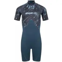 BEUCHAT Atoll Junior Back Zip 2 Mm Short Sleeve Shorty Bleu 14-16 Years Garçon