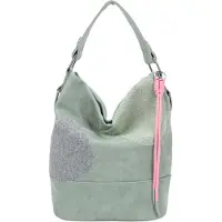 Fritzi aus Preußen Sac bandoulière 'Olga Limited Happy Flocked Jive' vert / rose