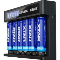 XTAR Chargeur de batterie Li-ion MC6C