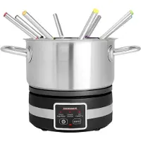 Gastroback 42568 Fondue Multicook 4 in 1, Set à fondue, Noir, Argent