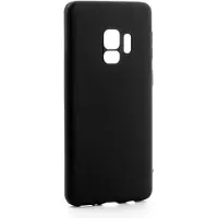Evelatus Galaxy S9 Etui souple avec fond (Samsung Galaxy S9), Coque pour téléphone portable, Noir
