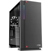 Linkworld Boitier Moyen Tour ATX Azza Zircon RGB avec panneau vitré (Noir)