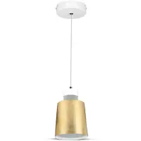 V-TAC Suspension LED 7W (acrylique) dorée 120x190mm VT-7333 neutre 400lm