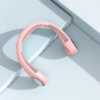 Generique Ventilateur de cou Portable sans lame, réglable, refroidissement à 360 °, Super silencieux, pas de torsion, charge courte, longue durée d'utilisation, H88F