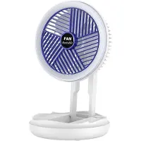 Generique Ventilateur Portable télescopique pliable, Rechargeable par USB, refroidisseur rotatif à 360 degrés, pour le bureau, pour la maison