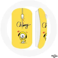CAPACHEAP Souris Sans Fil BTS Bangtan Garçons BT21 Chimmy Jimin Fond Jaune